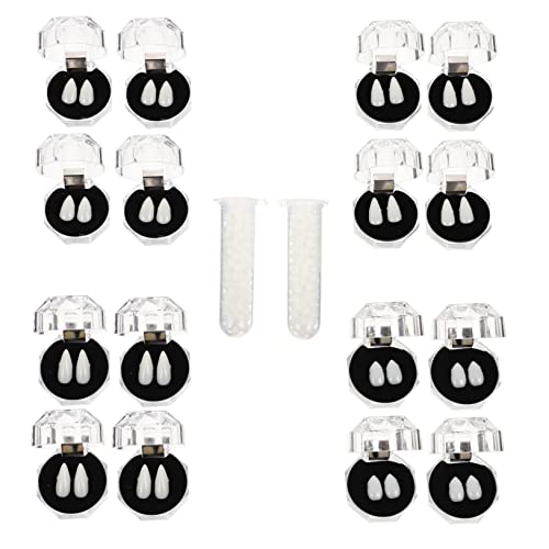 KOMBIUDA 1 Satz Halloween-Zahnersatz Kostüm Halloween -Gesichtsaufkleber Maskerade Vampir Masken Halloween schminke Halloween Make up vampier zäne gefälschte Reißzähne Cosplay Fangzähne Abs von KOMBIUDA