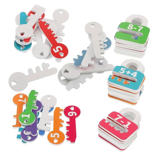KOMBIUDA 1 Satz Holz mit Lernschlössern und Schlüsseln Montessori für Frühe Mathematik Zahlenzuordnung und Zählspiel für Vorschulkinder Fördert Motorische Fähigkeiten und Logisches KOMBIUDA 1 Satz Holz mit Lernschlössern und Schlüsseln Montessori für Frühe Mathematik Zahlenzuordnung und Zählspiel für Vorschulkinder Fördert Motorische Fähigkeiten und Logisches von KOMBIUDA