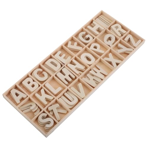 KOMBIUDA 1 Satz Holzbriefspielzeug Holzbuchstaben Set Frühe Bildung Dekorative Holzbuchstaben Erzieherisches unvollendete Holzausschnitte Graffiti-Kunsthandwerk Beige KOMBIUDA 1 Satz Holzbriefspielzeug Holzbuchstaben Set Frühe Bildung Dekorative Holzbuchstaben Erzieherisches unvollendete Holzausschnitte Graffiti-Kunsthandwerk Beige von KOMBIUDA