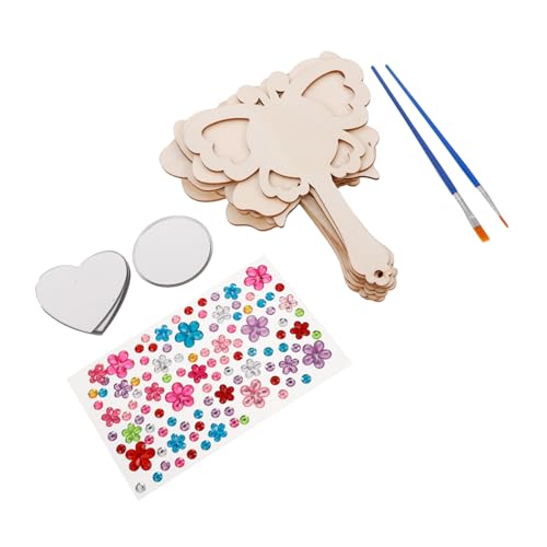 KOMBIUDA Kompaktspiegel Für Kinder Holzspiegel Dekorativer Unfertiger Spiegel Bastelzubehör Kleiner Spiegel Zum Basteln Prinzessinnen-Spiegel DIY-spiegelbasteln KOMBIUDA Kompaktspiegel Für Kinder Holzspiegel Dekorativer Unfertiger Spiegel Bastelzubehör Kleiner Spiegel Zum Basteln Prinzessinnen-Spiegel DIY-spiegelbasteln von KOMBIUDA