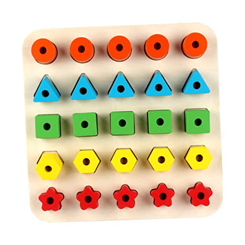 KOMBIUDA 1 Satz Holzspielzeug für Montessori Formen Matching Puzzle für Frühes Lernen Fördert Logisches und Hand Augen Koordination für Eltern Junge Mädchen Interaktion KOMBIUDA 1 Satz Holzspielzeug für Montessori Formen Matching Puzzle für Frühes Lernen Fördert Logisches und Hand Augen Koordination für Eltern Junge Mädchen Interaktion von KOMBIUDA
