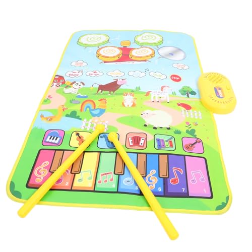 KOMBIUDA 1 Satz Jazz-schlagzeugmatte Für Klavierteppich Für Klavier Tanzmatte Bodentastaturmatte Musikalische Spielmatte Klaviermatte Tanzmatten Krabbeldecke Polyester von KOMBIUDA