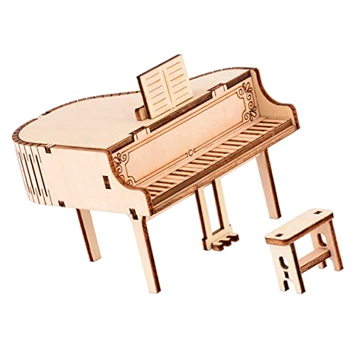 KOMBIUDA 3D-holzpuzzle Klavier-Modell DIY-montagespielzeug Spielzeug Zum Zusammenbauen Holz-montagepuzzle Für Kinder von KOMBIUDA