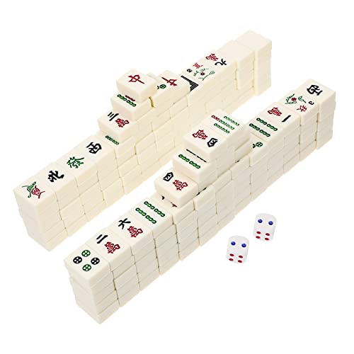 KOMBIUDA 1 Satz Mahjong Set für Unterwegs Tragbares Mahjong Spielset mit Großen für Familienfeiern und Freizeitaktivitäten Verarbeitung und Glatte Oberfläche und Freunde KOMBIUDA 1 Satz Mahjong Set für Unterwegs Tragbares Mahjong Spielset mit Großen für Familienfeiern und Freizeitaktivitäten Verarbeitung und Glatte Oberfläche und Freunde von KOMBIUDA