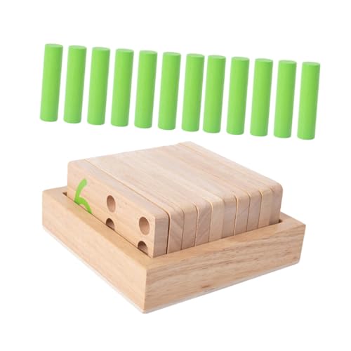 KOMBIUDA 1 Satz Mathematische Aufklärung Kinderspielzeug Aus Holz Zahlenlernspielzeug Kognitives Für Mathe- Für Mathe-kognitives Hölzern von KOMBIUDA