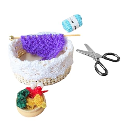 KOMBIUDA 1 Satz Mini Garnkorb und Nähwerkzeuge für Realistische Szenen im Puppenhaus Perfektes Zubehör für Kreative DIY Projekte und Kinderspielzeug KOMBIUDA 1 Satz Mini Garnkorb und Nähwerkzeuge für Realistische Szenen im Puppenhaus Perfektes Zubehör für Kreative DIY Projekte und Kinderspielzeug von KOMBIUDA