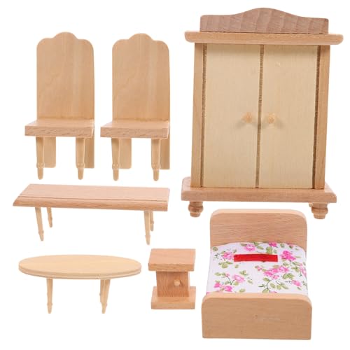 KOMBIUDA 1 Satz Mini-Hausdekoration rolf zuckowski Weihnachten weinachts Minischrank spielzeuge Puppenhausmöbel Mini Möbel Spielzeugzimmerdekoration Layout der Puppenhausszene hölzern Brown von KOMBIUDA