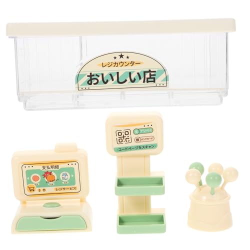 KOMBIUDA 1 Satz Mini-Kassierer Taschenrechner Hausrequisite Cartoon-Registrierkassenspielzeug Interaktives für Spielhaus- -Requisite Plastik von KOMBIUDA