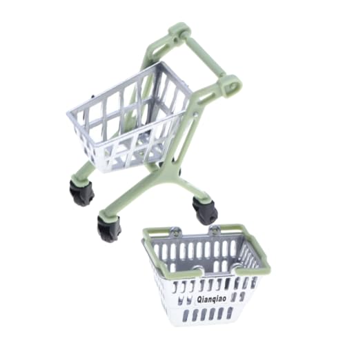 KOMBIUDA 1 Satz Mini Supermarkt Einkaufskorb Dollhouse Accessoires Mini Szenenzubehör Einkaufskorb Kleinkind Mini-Korb Aus Kunststoff Puppenhaus Mini Supermarktwagen Mini Plastik von KOMBIUDA