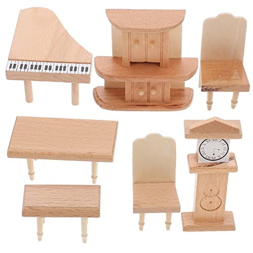 KOMBIUDA 1 Satz Mini-Tisch Und Stühle Puppenmöbel Miniaturuhr Mini-Instrumente Puppenstubenmöbel Puppenhausmöbel Plan Puppenhaus Mini Möbel Puppenhaus Bücherregal Holz KOMBIUDA 1 Satz Mini-Tisch Und Stühle Puppenmöbel Miniaturuhr Mini-Instrumente Puppenstubenmöbel Puppenhausmöbel Plan Puppenhaus Mini Möbel Puppenhaus Bücherregal Holz von KOMBIUDA