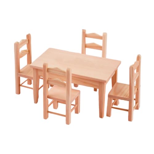 KOMBIUDA 1 Satz Mini-Tisch und Stuhl-Set Süßes Zimmerdekor Miniatur Mini-Puppenmöbel Mini-Puppenhausmöbel Spielzeughaus Mini-Schreibtischmöbel Desktop-Dekoration Stuhlmodell hölzern KOMBIUDA 1 Satz Mini-Tisch und Stuhl-Set Süßes Zimmerdekor Miniatur Mini-Puppenmöbel Mini-Puppenhausmöbel Spielzeughaus Mini-Schreibtischmöbel Desktop-Dekoration Stuhlmodell hölzern von KOMBIUDA