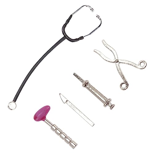 KOMBIUDA 1 Satz Mini-arztanzug Miniatur-Arzt-Werkzeuge Mini-Arzt-Tools Miniaturspritze Mini House Accessory Arztkits Für Kinderarztkoffer Mit Kinderarzt-spielset Legierung KOMBIUDA 1 Satz Mini-arztanzug Miniatur-Arzt-Werkzeuge Mini-Arzt-Tools Miniaturspritze Mini House Accessory Arztkits Für Kinderarztkoffer Mit Kinderarzt-spielset Legierung von KOMBIUDA