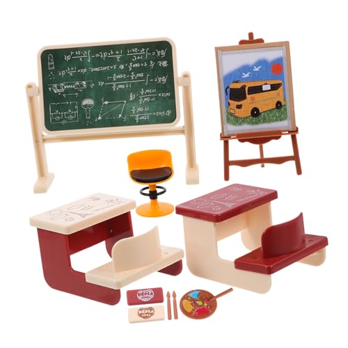 KOMBIUDA Mini-klassenzimmer-modellset Mit Mini-schreibtischen Mini Dekorationen Realistischem Tafelmodell Mini Dekoren Für Basteln Und Dekoration KOMBIUDA Mini-klassenzimmer-modellset Mit Mini-schreibtischen Mini Dekorationen Realistischem Tafelmodell Mini Dekoren Für Basteln Und Dekoration von KOMBIUDA