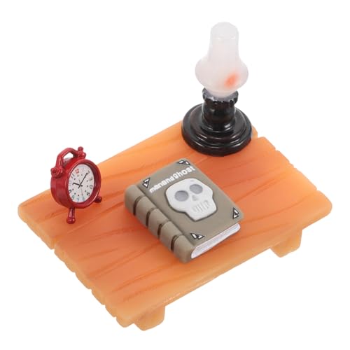 KOMBIUDA 1 Satz Miniatur Schreibtisch Set Realistisches Möbelmodell mit Buch und Weckerlampe für Puppenhaus DIY Zubehör für Kreative Dekoration für Kleine Räume KOMBIUDA 1 Satz Miniatur Schreibtisch Set Realistisches Möbelmodell mit Buch und Weckerlampe für Puppenhaus DIY Zubehör für Kreative Dekoration für Kleine Räume von KOMBIUDA