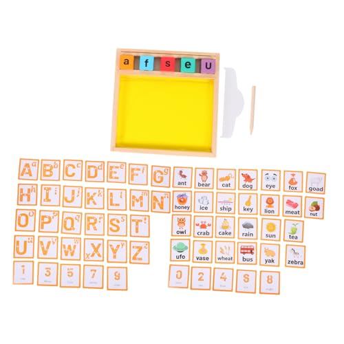 KOMBIUDA 1 Satz Montessori Sandtray für Holz Schreibtablett für Buchstabenlernen Interaktives Lernspielzeug Selbstständigkeit und Taktilen Entwicklung im Klassenzimmer und Homeschooling KOMBIUDA 1 Satz Montessori Sandtray für Holz Schreibtablett für Buchstabenlernen Interaktives Lernspielzeug Selbstständigkeit und Taktilen Entwicklung im Klassenzimmer und Homeschooling von KOMBIUDA