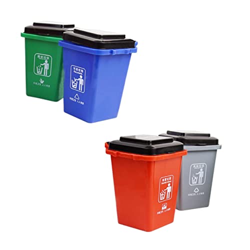 KOMBIUDA 1 Satz Müllklassifizierung Im Freien Kinderspiele Behälter Kleiner Müll Kann Müllsortierspielzeug -mülleimer Küchenmüll Kann Mini-papierkorb Kleiner Mülleimer Plastik von KOMBIUDA
