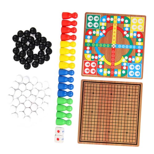 KOMBIUDA 1 Satz Multifunktionales Brettspiel Holzspielzeug für Fliegendes Schach Reihe Pädagogisches für Familien für Reisen und Partys mit Spielsteinen in Farben KOMBIUDA 1 Satz Multifunktionales Brettspiel Holzspielzeug für Fliegendes Schach Reihe Pädagogisches für Familien für Reisen und Partys mit Spielsteinen in Farben von KOMBIUDA