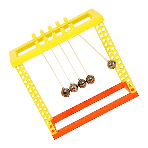 KOMBIUDA 1 Satz Newtons Pendel Bastelspielzeug Desktop- schreibtischspielzeug Schreibtisch Werkzeug Newtons Wiege-Balancebälle zum körperlichen Stressabbau von KOMBIUDA