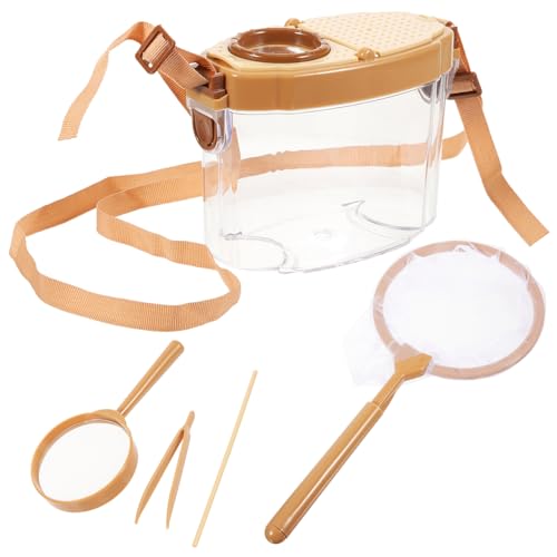 KOMBIUDA 1satz Mädchen Kit Beobachtungsbox Für Insekten Mit Lupe Tragbare Fangnetz-ausrüstung Outdoor Spielzeug Für Mädchen Naturerkundung Und Lernen von KOMBIUDA