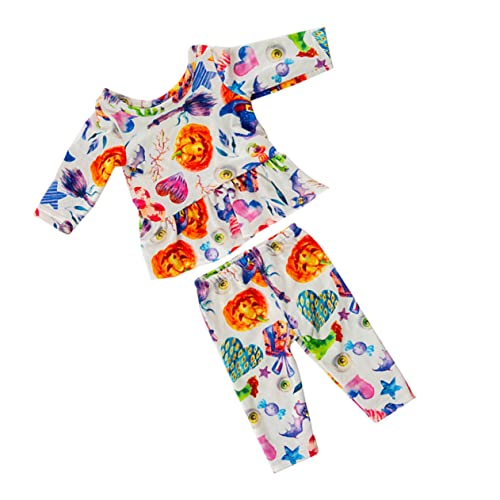 KOMBIUDA 1 Satz Outfit für Puppe Kleidung Halloween liefert Exquisite Puppen-Outfits Puppenröcke Puppenoutfit mit Pumokin-Muster Stoff von KOMBIUDA