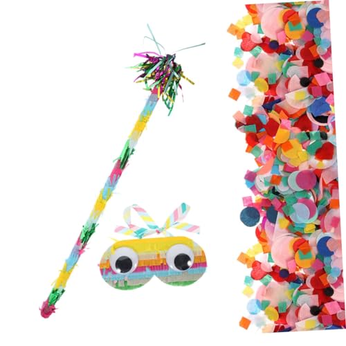 KOMBIUDA Piñata-Stäbe zur Dekoration 1 Satz Partyzubehör für Geburtstage Augenmaske lustige Karnevals-Requisite für das Klopfspiel für Jungen und Mädchen von KOMBIUDA