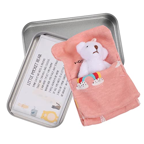 KOMBIUDA 1 Satz Plüsch-minibär Kleine Plüschpuppenbären Teppiche Für Schlafzimmer Mini-Geschenke Spielzeug Ausgestopfte Bärenpuppe Mini-taschenbär Mini-dekor BH Eisen Karikatur Kind von KOMBIUDA