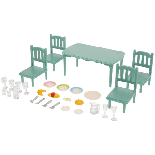 KOMBIUDA 1 Satz Puppenhaus Miniaturmöbel Puppen kinderpuppe basteln für kindergeschenk Kid Toys esszimmerstühle Miniatur-Möbeldekor puppenhaus mini möbel Plastik von KOMBIUDA