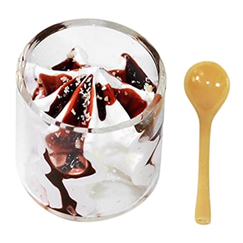 KOMBIUDA 1 Satz Puppenhaus-Snacks Kawaii Winziges Mini House Decor Mini-hausdekoration Puppeneis Dekoratives Mini- Verschleißfeste Mini-hausdekoration Kinderbedarf Harz Brown von KOMBIUDA