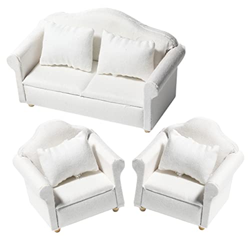 KOMBIUDA 1 Satz Puppenhausmöbel Häuser Miniaturen Miniatur-Puppenhauszubehör wohnzimmermöbel Living Room Furniture kleines Hauszubehör winziges Sofadekor hölzern Weiß KOMBIUDA 1 Satz Puppenhausmöbel Häuser Miniaturen Miniatur-Puppenhauszubehör wohnzimmermöbel Living Room Furniture kleines Hauszubehör winziges Sofadekor hölzern Weiß von KOMBIUDA