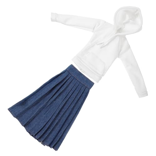 KOMBIUDA Puppenkleid- und Rock-Set für Jungen und Mädchen Spielzeug-Outfits Kapuzenpullover für 60 cm Große Puppen Wiederverwendbar und von KOMBIUDA