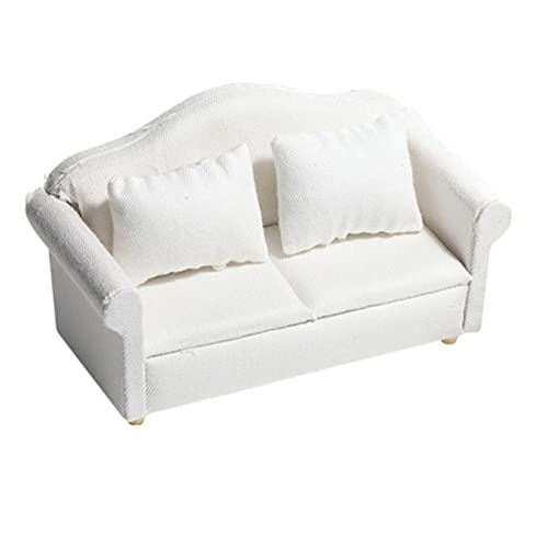 KOMBIUDA 1satz Miniatur Puppenhaus Sofa Mit Kissen Teiliges Möbelset Für DIY Mini-häuser Leicht Und Tragbar Für Kreative Spielmomente von KOMBIUDA