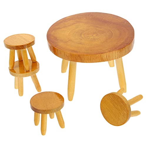 KOMBIUDA 1 Satz Puppenstubentisch Und Stühle Miniaturmöbel Miniaturtisch Mini-Stuhl Puppenmöbel Miniatur-hausmöbel Miniatur-tischstühle Winzige Möbel Winzige Hausmöbel Mini-stühle Bauholz KOMBIUDA 1 Satz Puppenstubentisch Und Stühle Miniaturmöbel Miniaturtisch Mini-Stuhl Puppenmöbel Miniatur-hausmöbel Miniatur-tischstühle Winzige Möbel Winzige Hausmöbel Mini-stühle Bauholz von KOMBIUDA