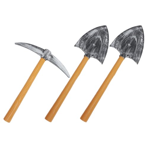 KOMBIUDA 1 Satz Realistische Pickaxe und Schaufel für Zwergen Cosplay Halloween Party und Bühnenaufführungen Langlebige und Detailreiche Requisiten von KOMBIUDA