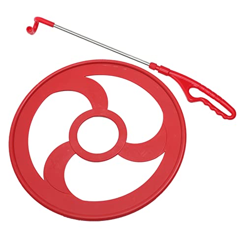 KOMBIUDA 1 Satz Reifen Kleinkinder Sportspielzeug Ringe Eltern Kind Rolling Ring Rolling Circle Hoop Hand Push Kinderspielzeug Studenten Rolling Ring Fitnessgeräte Sportspielzeug Rot PVC von KOMBIUDA