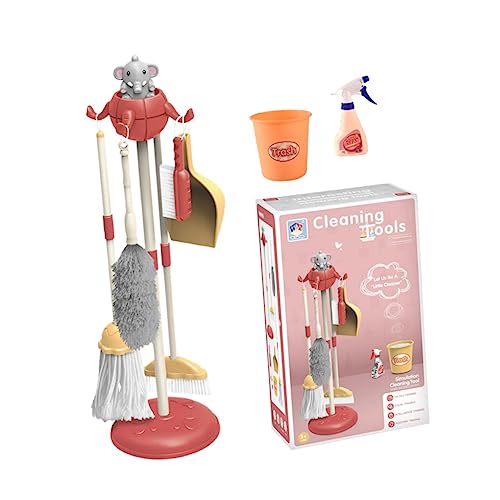KOMBIUDA 1 Satz Reinigen Kehrschaufel Und Besenspielzeug Besen Kehrschaufel Rollenspiel-reinigungsspielzeug Kinderreinigungsspielzeug Fegendes Rosa Plastik KOMBIUDA 1 Satz Reinigen Kehrschaufel Und Besenspielzeug Besen Kehrschaufel Rollenspiel-reinigungsspielzeug Kinderreinigungsspielzeug Fegendes Rosa Plastik von KOMBIUDA