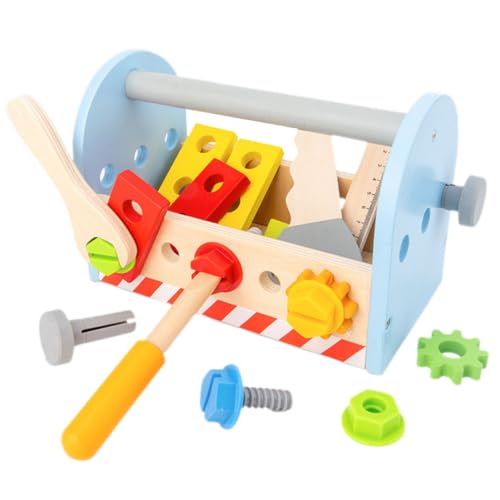 KOMBIUDA 1 Satz Reparaturwerkzeug Mini-reparaturspielzeug Bildungsspielzeug Täuschen Spielzubehör Vor Reparieren Rollenspiel-Requisiten Hölzern von KOMBIUDA