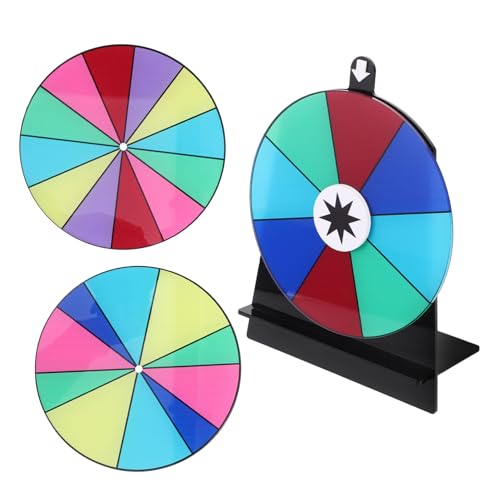 KOMBIUDA Karnevalsspiele Preisrad Mit Löschbarem Brett Mini-Roulette Für Partys Hochzeitsspielrad von KOMBIUDA