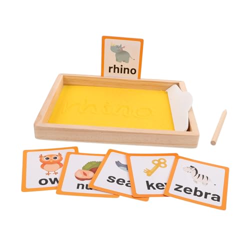 KOMBIUDA Sandmalerei Holz Lernspielzeug Für Kinder Mit Schreibkarten Und Stift Für Montessori Unterricht Üben Schreiben Buchstaben Zahlen KOMBIUDA Sandmalerei Holz Lernspielzeug Für Kinder Mit Schreibkarten Und Stift Für Montessori Unterricht Üben Schreiben Buchstaben Zahlen von KOMBIUDA