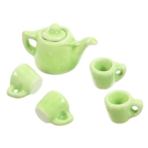 KOMBIUDA 1 Satz Satz klein Puppe Fälschung Miniatur teeservice The Craft Teeservice Kreatives küche spielset Rollenspielzubehör Teezubehör Keramik Light Green KOMBIUDA 1 Satz Satz klein Puppe Fälschung Miniatur teeservice The Craft Teeservice Kreatives küche spielset Rollenspielzubehör Teezubehör Keramik Light Green von KOMBIUDA