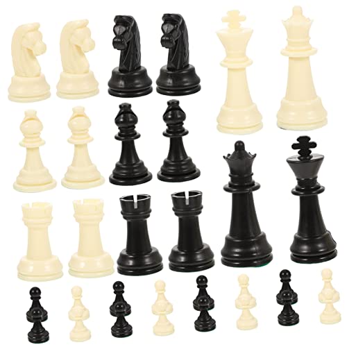 KOMBIUDA 1 Satz Schachstücke Erwachsene Schach Schach Für Brettspiel Schachfiguren Brettspiele Bauern Schachbrett Zubehör Schachfigurenersatz Pp von KOMBIUDA
