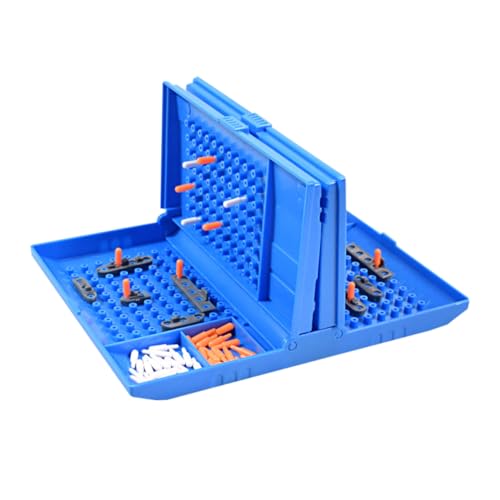 KOMBIUDA 1 Satz Schlachtschiffschach für lehrreich Planke Two Player Games Interactive Toys Spaßiges Brettspiel Frühe Kindheitserziehung Schachbrett Tischspiel Plastik Blue von KOMBIUDA