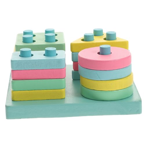 KOMBIUDA 1 Satz Shape-Matching-Spalte Puzzle rätselbuch Children Toys kindergeburtstags mitgebsel Toys Holzbaustein frühpädagogisches Angebot hölzern Colorful KOMBIUDA 1 Satz Shape-Matching-Spalte Puzzle rätselbuch Children Toys kindergeburtstags mitgebsel Toys Holzbaustein frühpädagogisches Angebot hölzern Colorful von KOMBIUDA