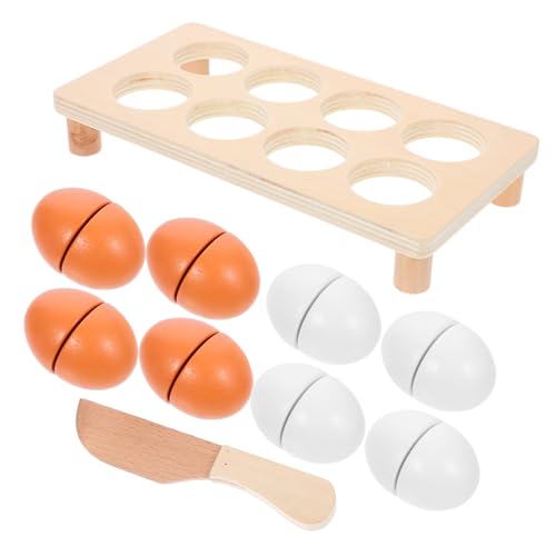 KOMBIUDA 1 Satz Simulations-Ei- Ei So Tun, Als Würde Man Schneiden Schneidspielzeug Aus Holz Pädagogisches Cartoon-Ei- Kind Spielt Eukalyptus KOMBIUDA 1 Satz Simulations-Ei- Ei So Tun, Als Würde Man Schneiden Schneidspielzeug Aus Holz Pädagogisches Cartoon-Ei- Kind Spielt Eukalyptus von KOMBIUDA