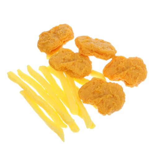 KOMBIUDA Lebensechtes PVC-Huhn Und Falsche Pommes Frites 15-teilig Dekoratives Küchenspielzeug-Set Für Die Inneneinrichtung KOMBIUDA Lebensechtes PVC-Huhn Und Falsche Pommes Frites 15-teilig Dekoratives Küchenspielzeug-Set Für Die Inneneinrichtung von KOMBIUDA