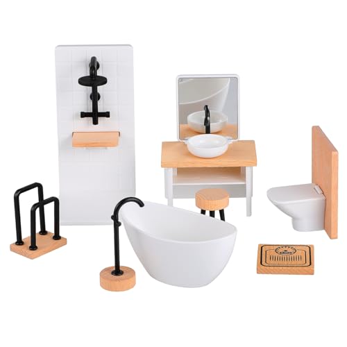 KOMBIUDA 1 Satz Simulierte Kleinmöbel für kinderspielzeug Puppenhaus-Badezimmermöbel Miniaturpuppenhausmöbel badewanne badespielzeug Puppenhaus Mini-Duschraum Wohnkultur KOMBIUDA 1 Satz Simulierte Kleinmöbel für kinderspielzeug Puppenhaus-Badezimmermöbel Miniaturpuppenhausmöbel badewanne badespielzeug Puppenhaus Mini-Duschraum Wohnkultur von KOMBIUDA