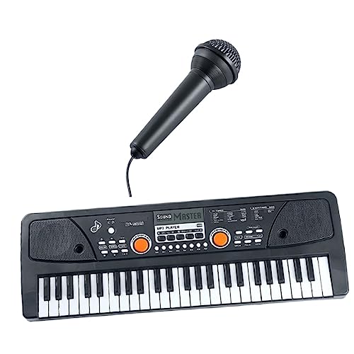 KOMBIUDA 1 Satz Tastatur mit 49 Tasten elektronisch Klaviatur Schlüssel kinderinstrumente musikinstrumente entzückendes Tastaturspielzeug Musikpädagogisches Plastik Black KOMBIUDA 1 Satz Tastatur mit 49 Tasten elektronisch Klaviatur Schlüssel kinderinstrumente musikinstrumente entzückendes Tastaturspielzeug Musikpädagogisches Plastik Black von KOMBIUDA