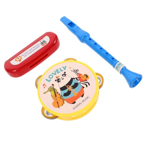 KOMBIUDA 1 Satz Teilige Musikinstrumente Set mit Flöte Mundharmonika Tamburin Tragbare Pädagogische Musikspielzeuge für Kleinkinder für Zuhause Schule und Outdoor Aktivitäten KOMBIUDA 1 Satz Teilige Musikinstrumente Set mit Flöte Mundharmonika Tamburin Tragbare Pädagogische Musikspielzeuge für Kleinkinder für Zuhause Schule und Outdoor Aktivitäten von KOMBIUDA