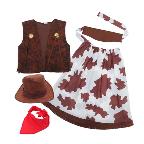 KOMBIUDA 1 Satz Teiliges Outfit mit Piratenweste Hut und Bandana für Halloween und Rollenspiele für Geburtstagsfeiern und Cosplay von KOMBIUDA