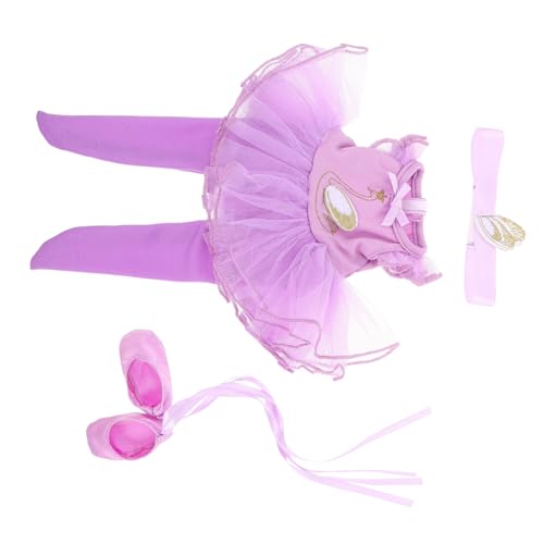 KOMBIUDA 1 Satz Teiliges Tutu Outfit mit Kopfschmuck und Schuhen für Kreatives Prinzessinnenkleid für Puppen Perfektes Zubehör für Ballerinas KOMBIUDA 1 Satz Teiliges Tutu Outfit mit Kopfschmuck und Schuhen für Kreatives Prinzessinnenkleid für Puppen Perfektes Zubehör für Ballerinas von KOMBIUDA
