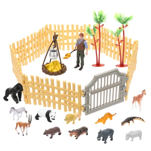 KOMBIUDA 1 Satz Tierfiguren Set mit Zaun Realistische Farmspielzeug Figuren für DIY Modell Spielset Kreativität und Handfertigkeit für Geburtstagsfeiern und Dekoration KOMBIUDA 1 Satz Tierfiguren Set mit Zaun Realistische Farmspielzeug Figuren für DIY Modell Spielset Kreativität und Handfertigkeit für Geburtstagsfeiern und Dekoration von KOMBIUDA